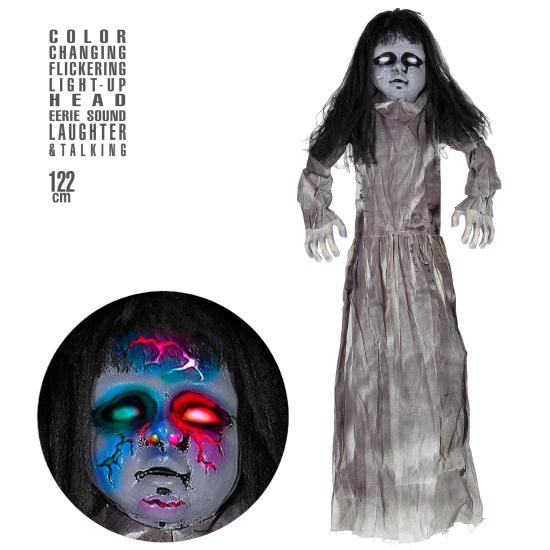 Colgante Halloween Muñeca Terror de 120 cms