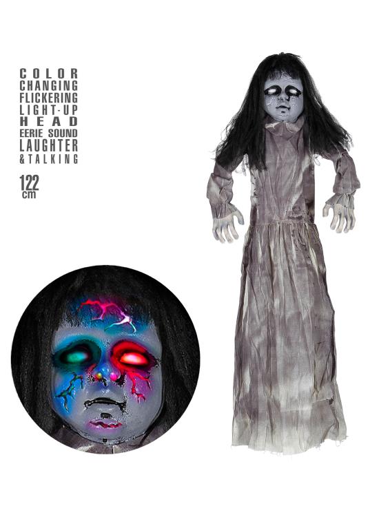 Colgante Halloween Muñeca Terror de 120 cms