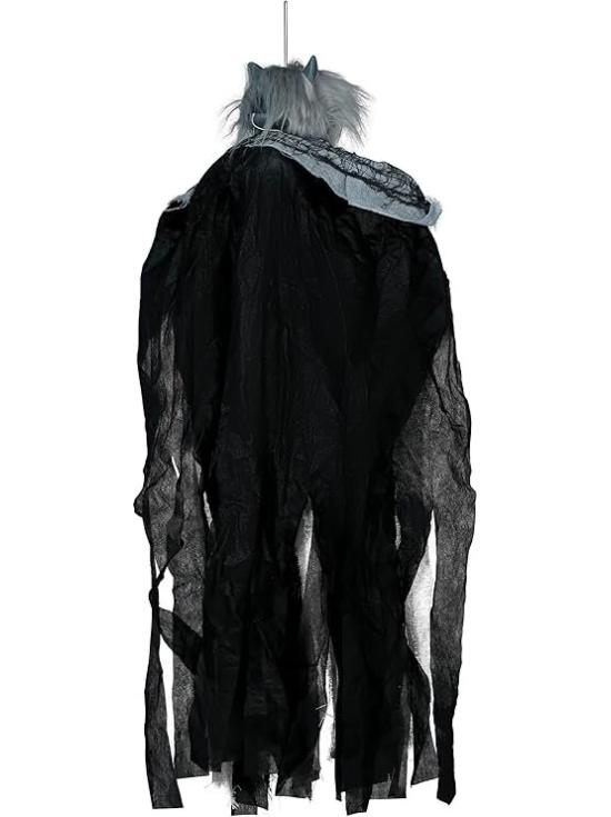 Colgante Hombre Lobo con Luz, Sonido y Movimiento 120 cm – Decoración de Halloween