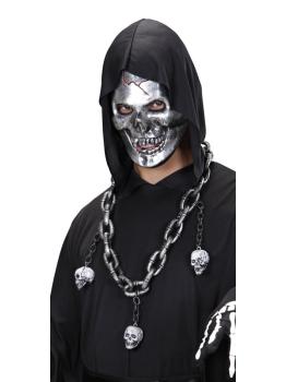 Collar Cadenas con Calaveras de Terror
