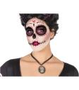 Collar Catrina Día de los Muertos con Medallón de Calavera