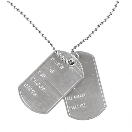 Collar Placas Militares  . Collar Placas Militares  .