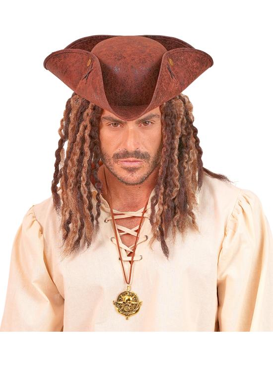 Collar con Medallón de Cráneo Pirata