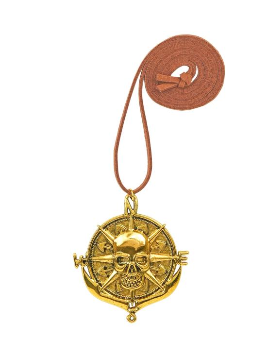 Collar con Medallón de Cráneo Pirata