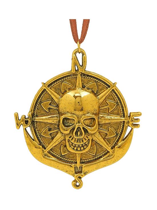 Collar con Medallón de Cráneo Pirata