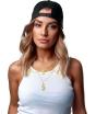 Collar de 4 Dólares Dorado – Accesorio de Joyería para Disfraces de Gánster, Mafioso y Estilo Hip Hop