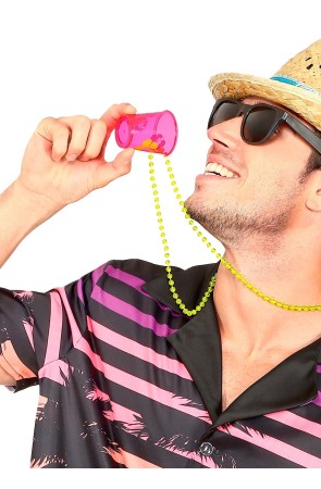 Collar de Bolas con Vaso de chupito Hawaiano