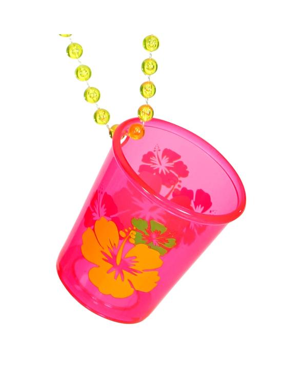 Collar de Bolas con Vaso de chupito Hawaiano