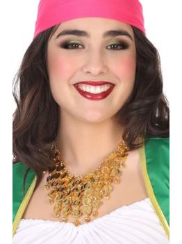 Collar de Monedas Bailarina Árabe o Zíngara