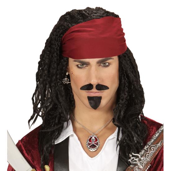 Collar Calavera con Rubí Rojo