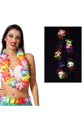 Collar Hawaiano con Luz