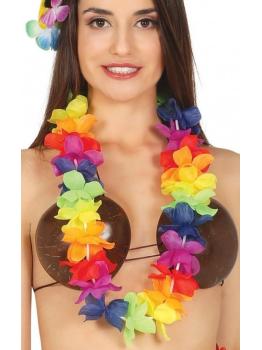 Collar Hawaiano Multicolor para Adulto