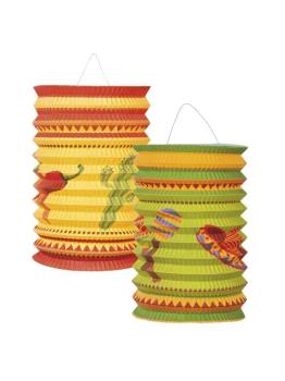 Conjunto 2 Farolillos Mexicanos 16 cms .