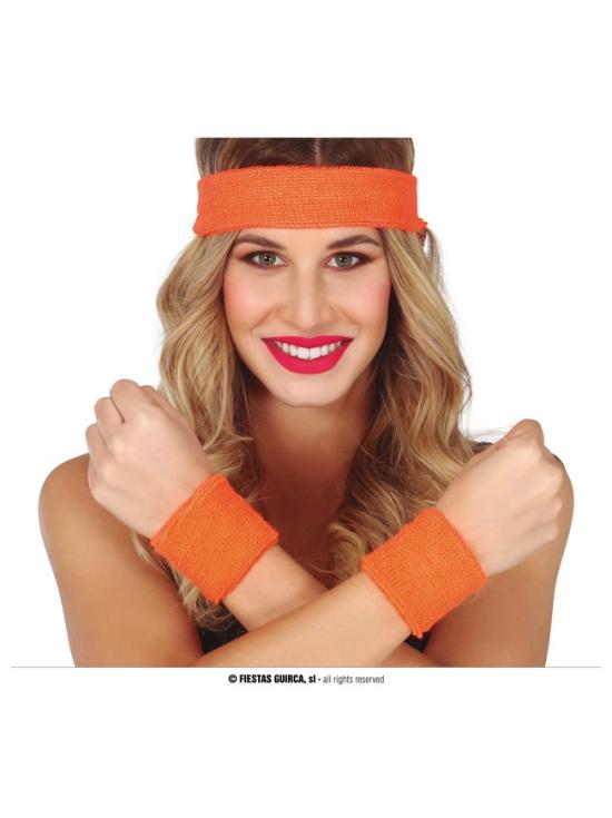 Conjunto 2 muñequeras y cinta pelo