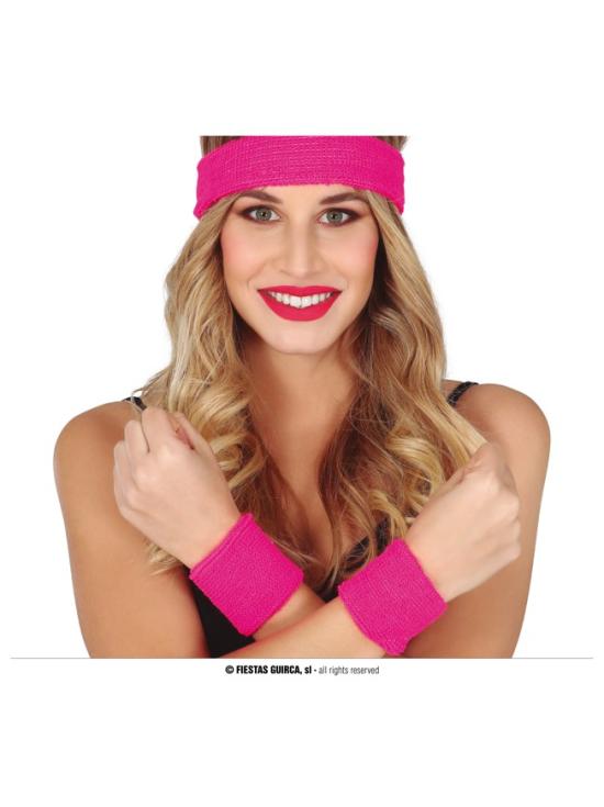 Conjunto 2 muñequeras y cinta pelo