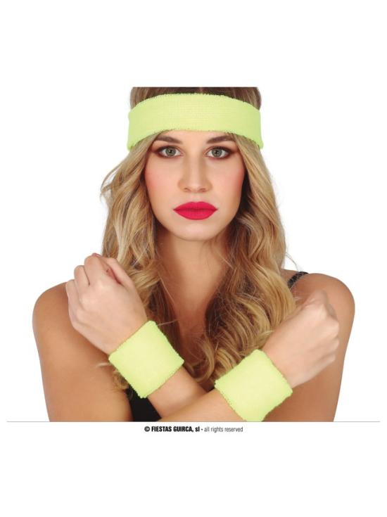 Conjunto 2 muñequeras y cinta pelo