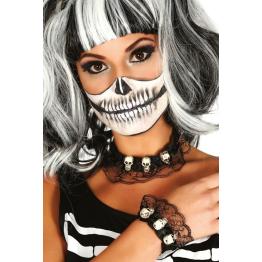 Conjunto collar y pulsera calaveras