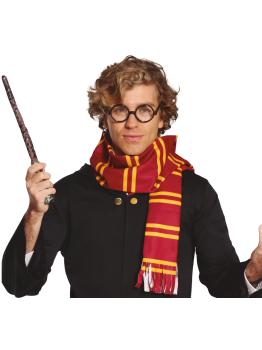 Conjunto de mago Harry  con gafas y bufanda
