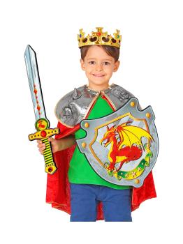 Conjunto Espada de Espuma y Escudo Caballero Dragón