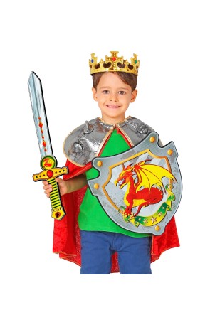 Conjunto Espada de Espuma y Escudo Caballero Dragón