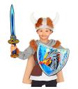 Conjunto Espada de Espuma y Escudo Caballero Dragón Fuego