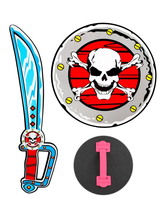 Conjunto Espada Espuma y Escudo Pirata