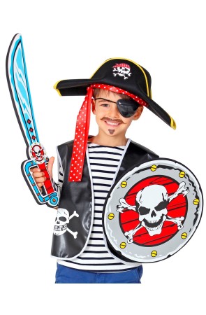 Conjunto Espada Espuma y Escudo Pirata