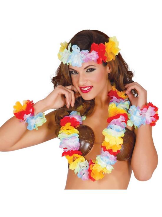 Conjunto Hawaiano Multicolor extra.
