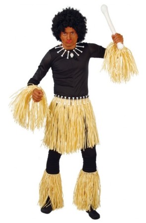 Conjuto Zulu & Hawaiano para Adulto