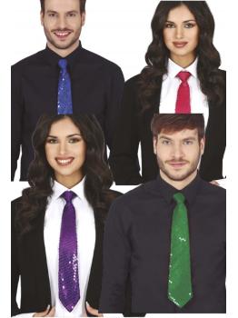 Corbata Lentejuelas de Colores 35 cms