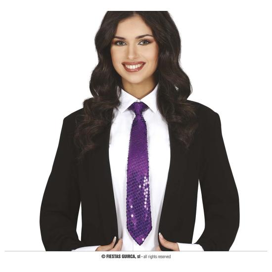 Corbata Lentejuelas de Colores 35 cms