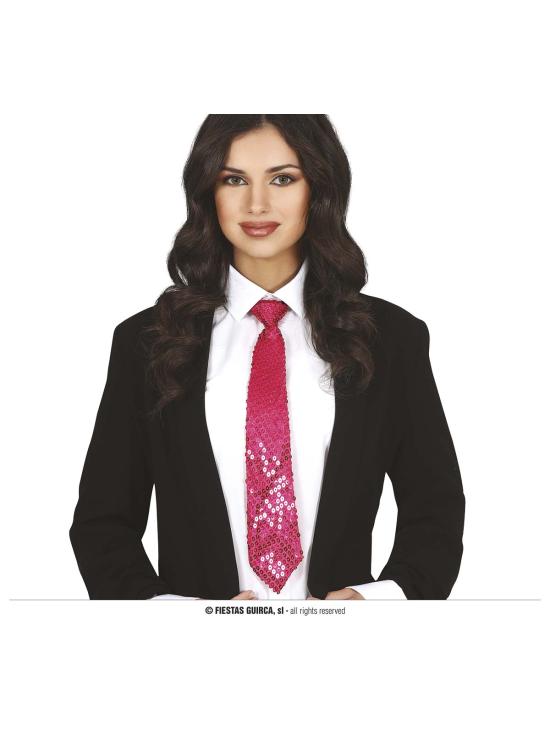 Corbata Lentejuelas de Colores 35 cms