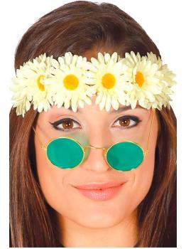 Corona de flores blancas adultos