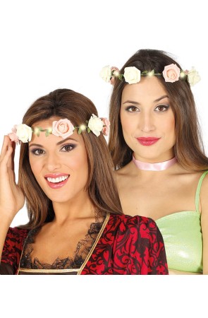 Corona de Rosas con Luz