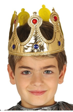 Corona Rey Tela infantil