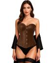 Corset Marrón de Mujer – Accesorio de Disfraz para Carnaval, Princesas y Fiestas Elegantes
