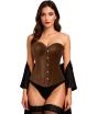 Corset Marrón de Mujer – Accesorio de Disfraz para Carnaval, Princesas y Fiestas Elegantes