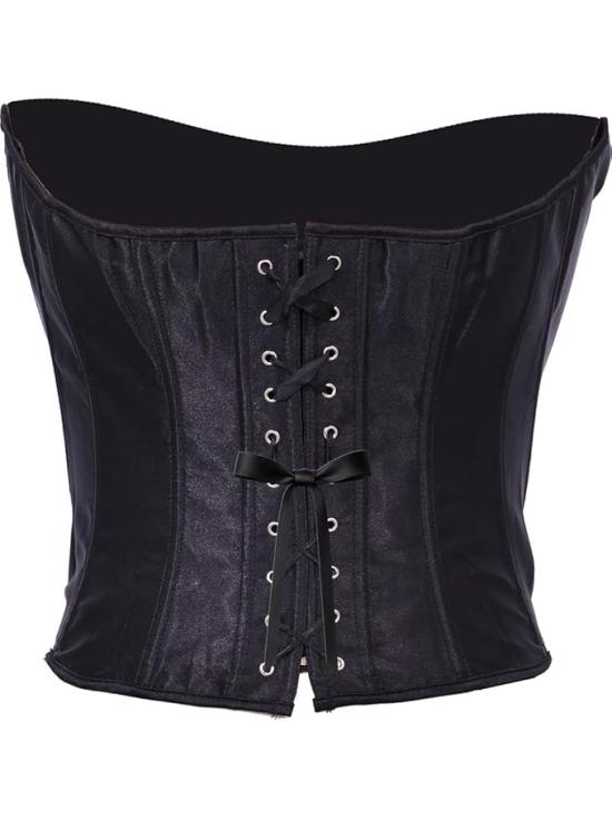 Corset Negro de Mujer – Accesorio de Disfraz para Carnaval, Princesas y Fiestas Elegantes