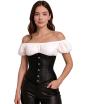 Corset Negro para Mujer – Top de Disfraz Elegante de Princesas y Marquesas