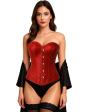 Corset Rojo de Mujer – Accesorio de Disfraz para Carnaval, Princesas y Fiestas Elegantes