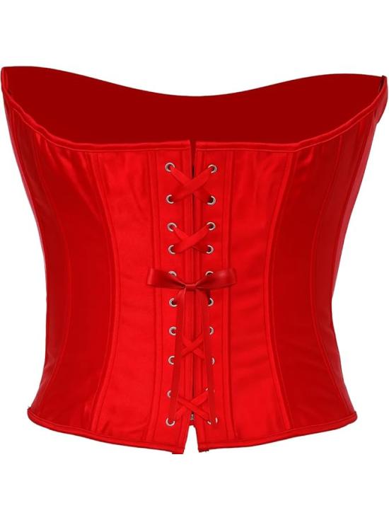 Corset Rojo de Mujer – Accesorio de Disfraz para Carnaval, Princesas y Fiestas Elegantes