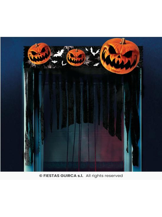 Cortina Decorativa Halloween 90x90 cm