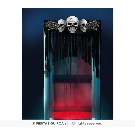 Cortina Decorativa Halloween 90x90 cm