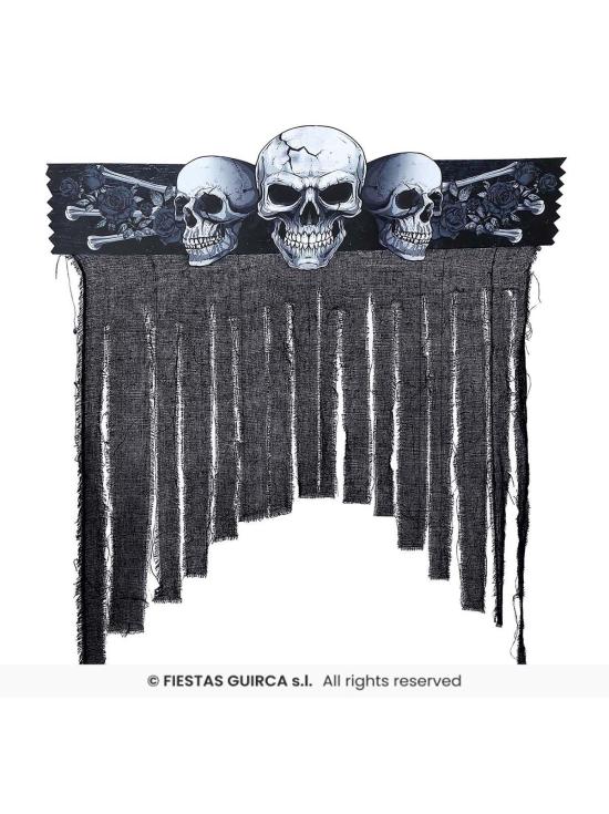 Cortina Decorativa Halloween 90x90 cm