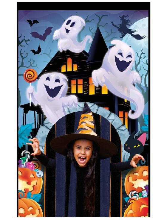 Cortina infantil Halloween 145 x 245 cms Fantasmas