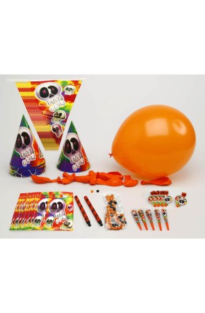 COTILLON PARA 10 PER. HALLOWEEN CALAVERAS 27X22CM