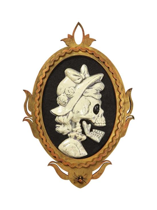 Cuadro de Calavera Mujer con Movimiento y Sonido
