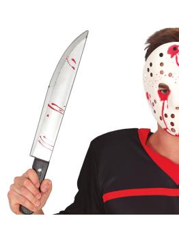 Cuchillo con sangre, 50 cms.