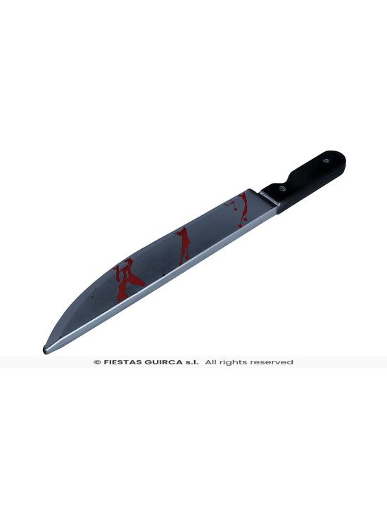 Cuchillo con sangre, 50 cms.