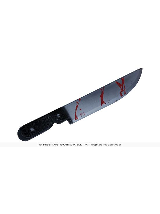 Cuchillo con sangre, 50 cms.